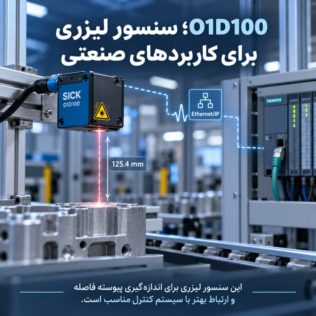 O1D100؛ سنسور لیزری برای کاربردهای صنعتی