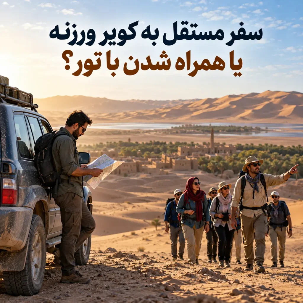 سفر مستقل به کویر ورزنه یا همراه شدن با تور؟