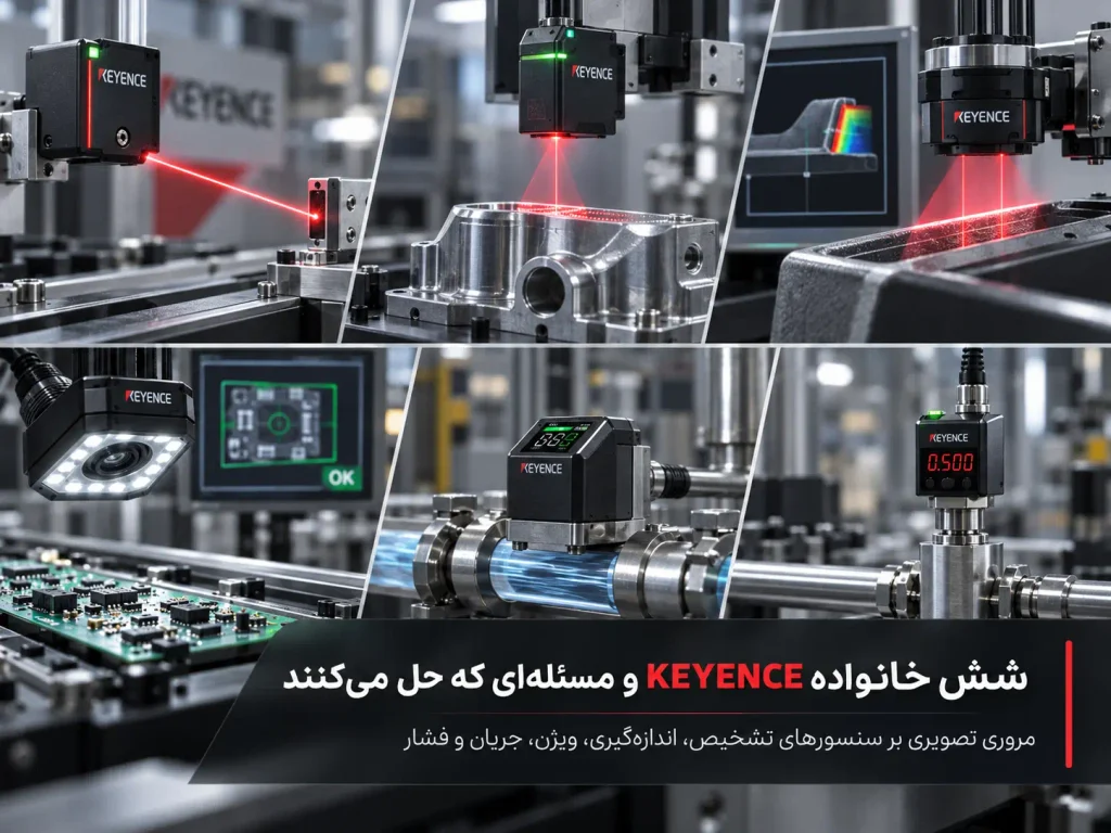 شش خانواده KEYENCE و مسئله‌ای که حل می‌کنند