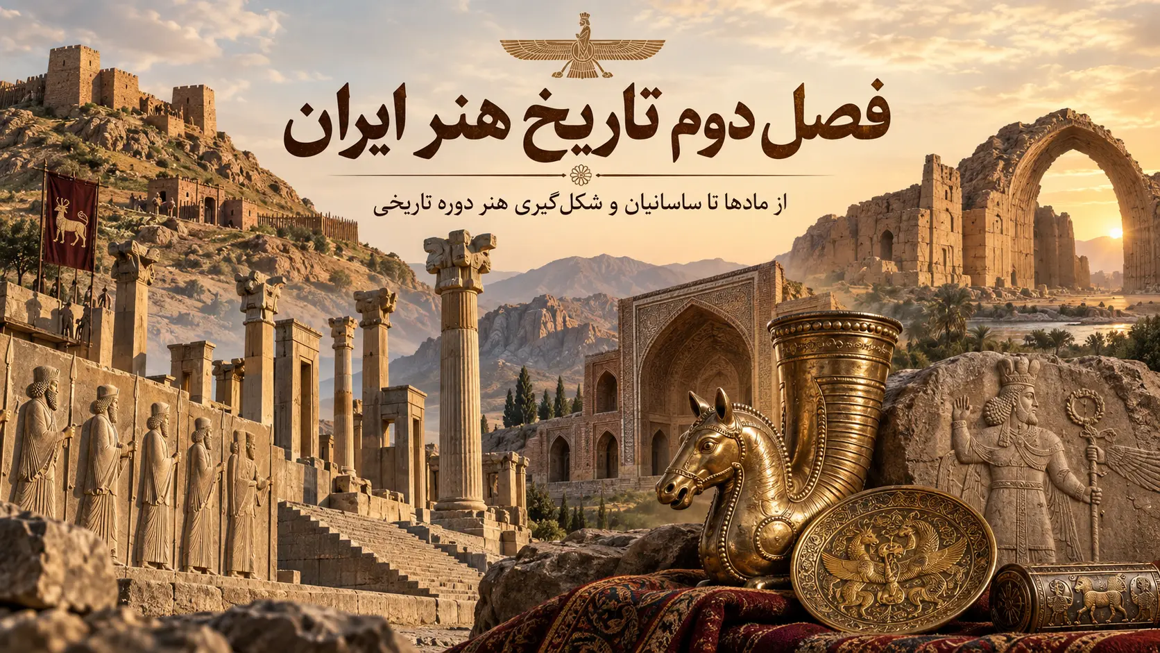 فصل دوم تاریخ هنر ایران؛ از مادها تا ساسانیان و شکل‌گیری هنر دوره تاریخی