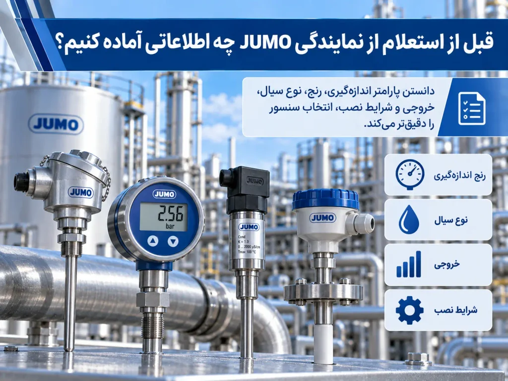 قبل از استعلام از نمایندگی JUMO چه اطلاعاتی آماده کنیم؟