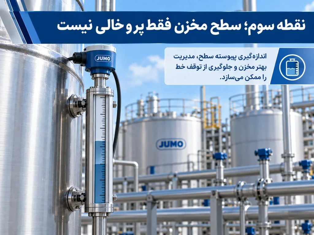 نقطه سوم؛ سطح مخزن فقط پر و خالی نیست