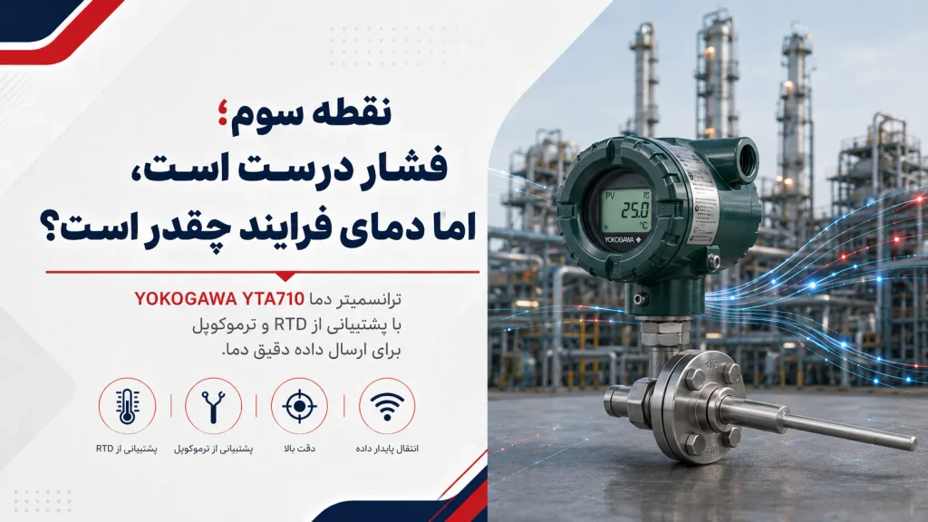 نقطه سوم؛ فشار درست است، اما دمای فرایند چقدر است؟