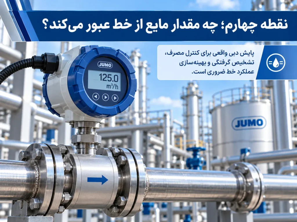 نقطه چهارم؛ چه مقدار مایع از خط عبور میکند؟
