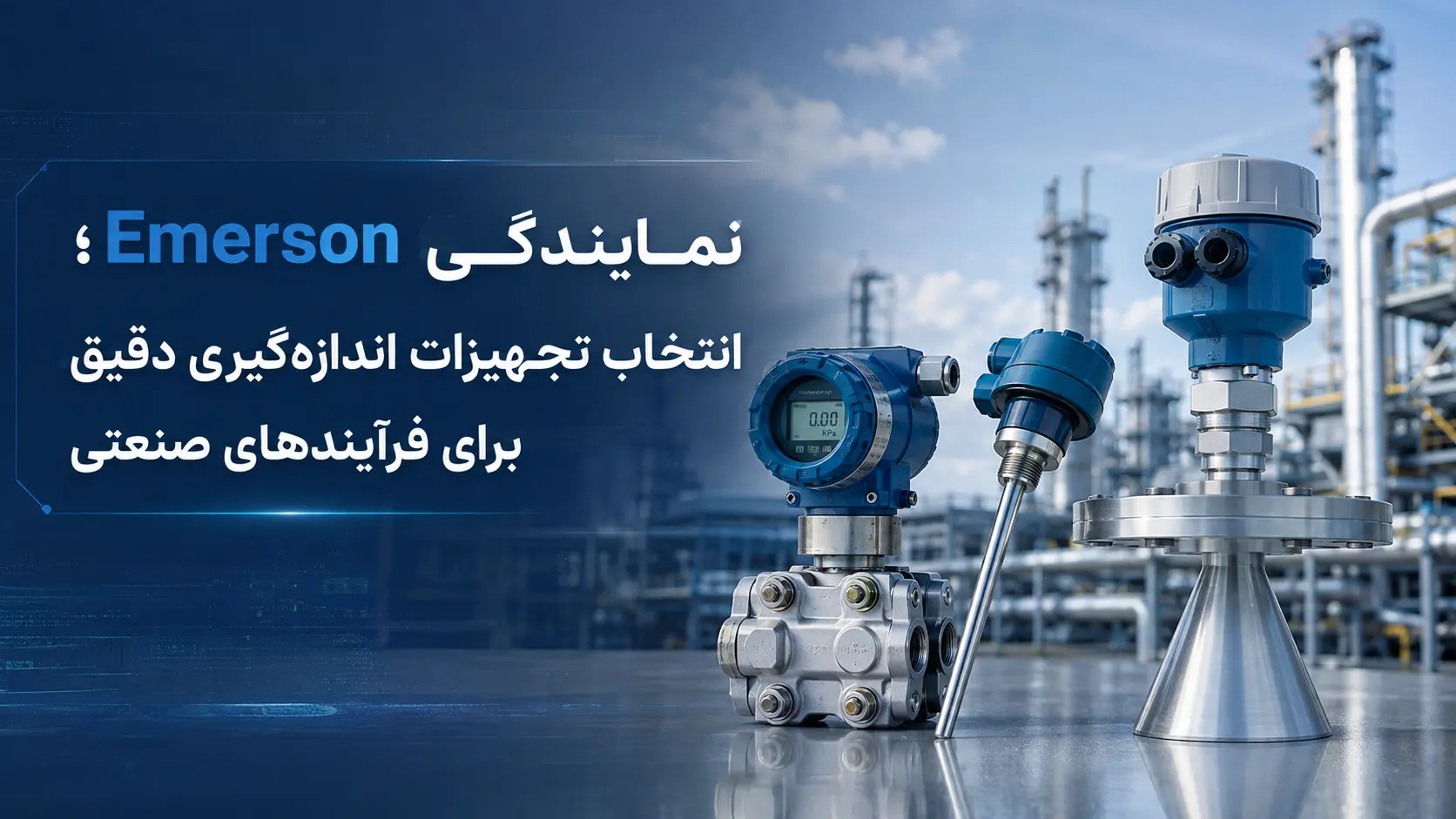 نمایندگی Emerson؛ انتخاب تجهیزات اندازه‌گیری دقیق برای فرآیندهای صنعتی