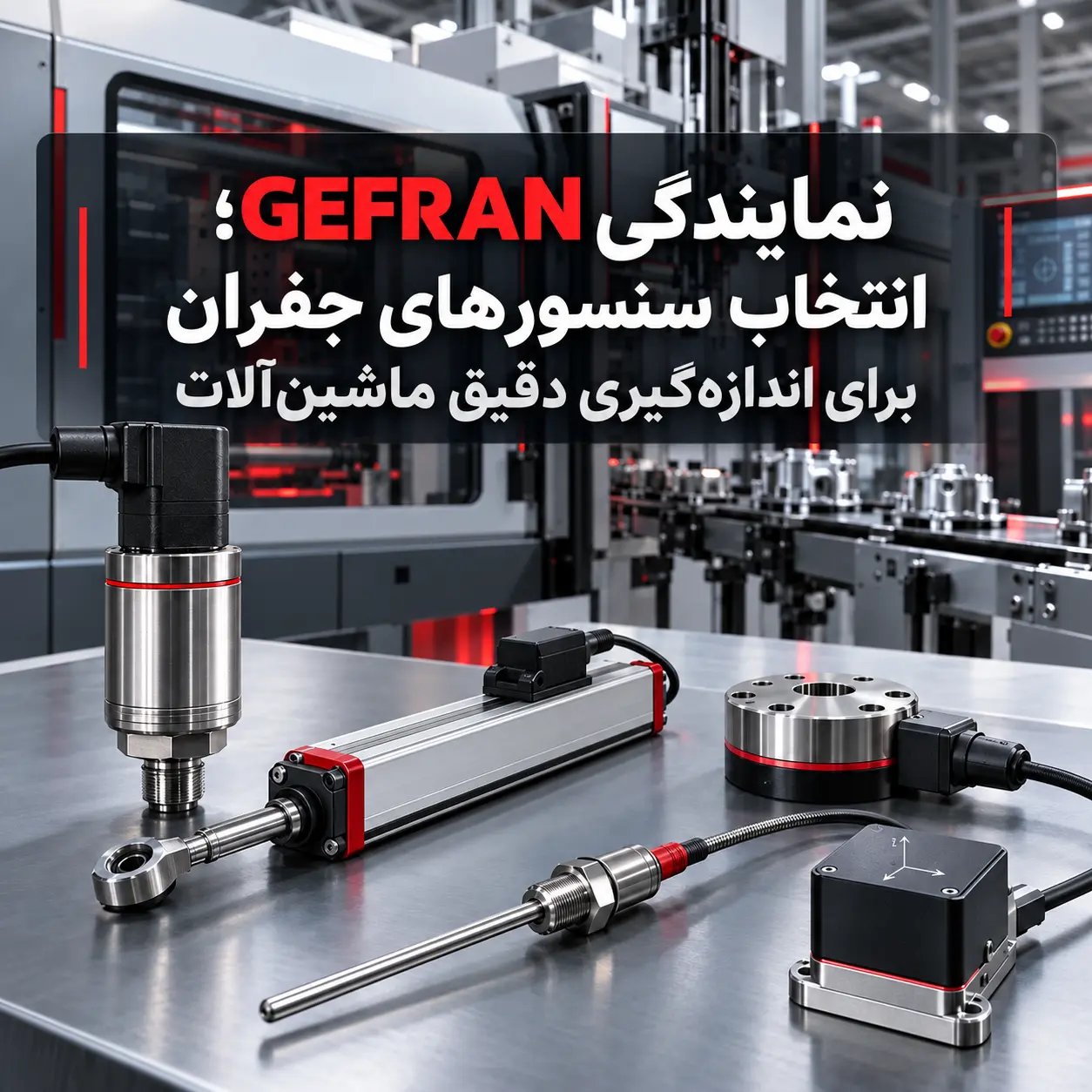 نمایندگی GEFRAN؛ انتخاب سنسورهای جفران برای اندازه‌گیری دقیق ماشین‌آلات