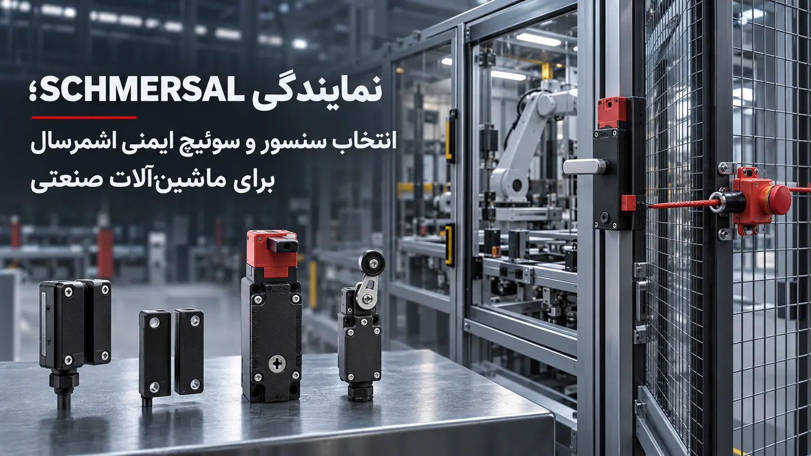 نمایندگی SCHMERSAL؛ انتخاب سنسور و سوئیچ ایمنی اشمرسال برای ماشین_آلات صنعتی