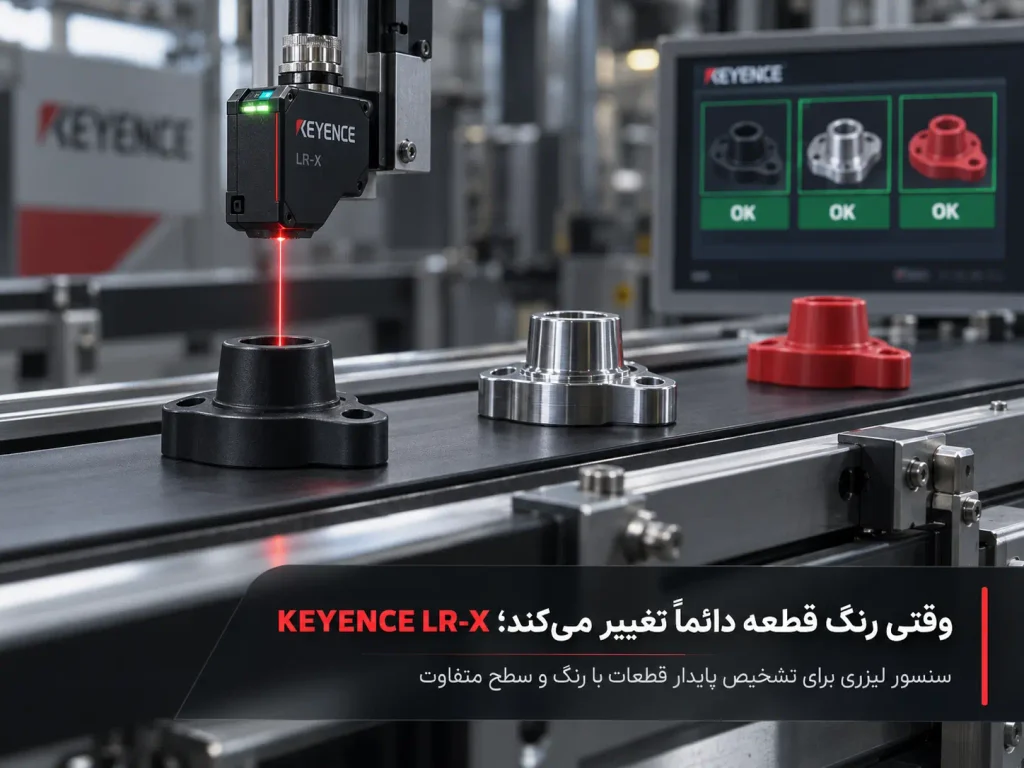 وقتی رنگ قطعه دائماً تغییر می‌کند؛ KEYENCE LR-X