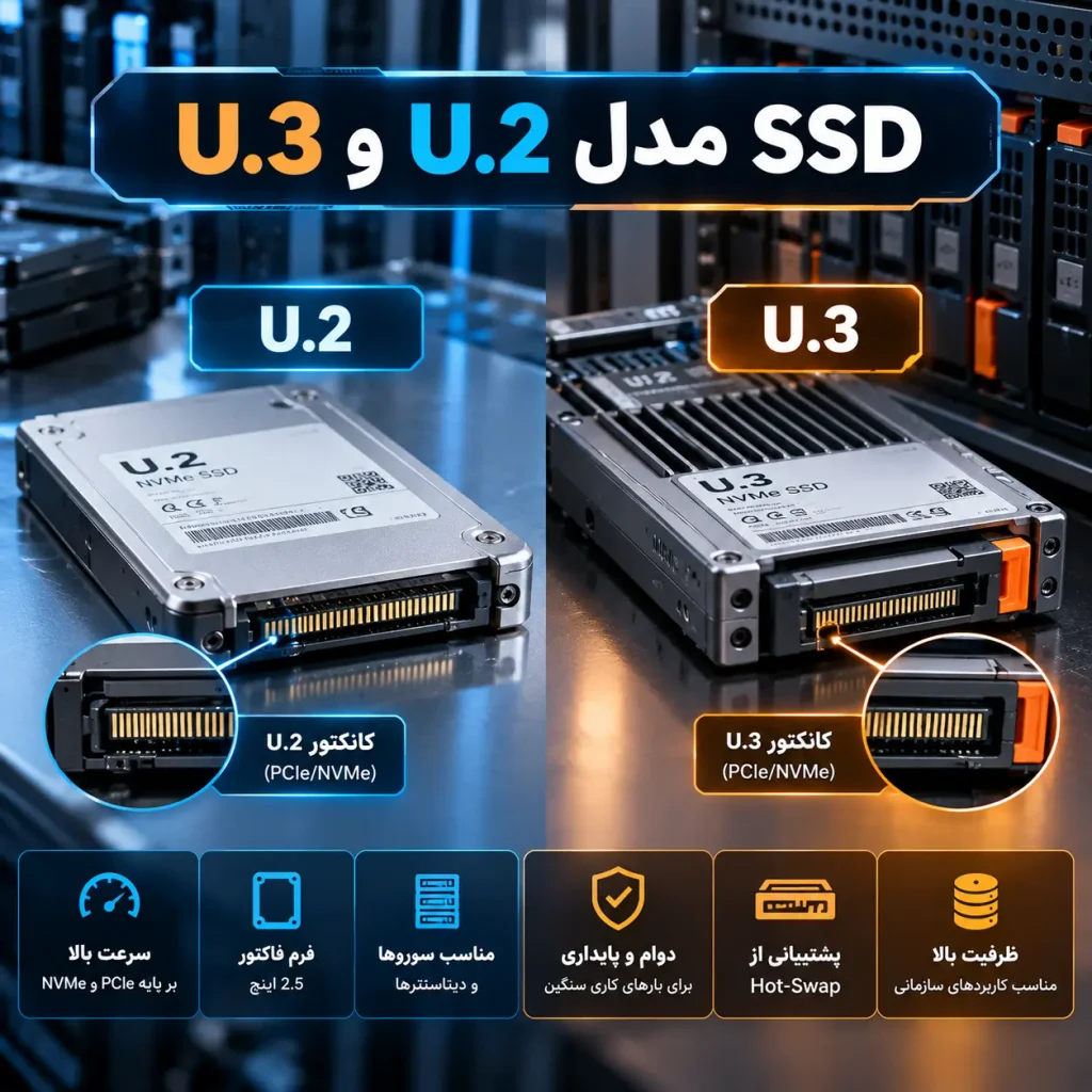 SSD مدل U.2 و U.3